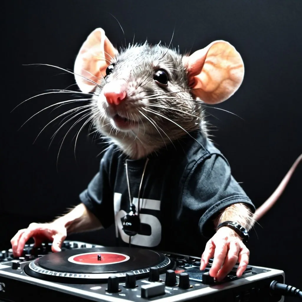 Prompt: dj rat
