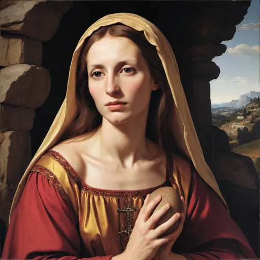 Prompt: Mary Magdalene Simon Peter