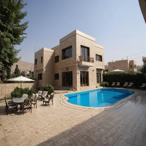 Damascus suburbs villa with pool