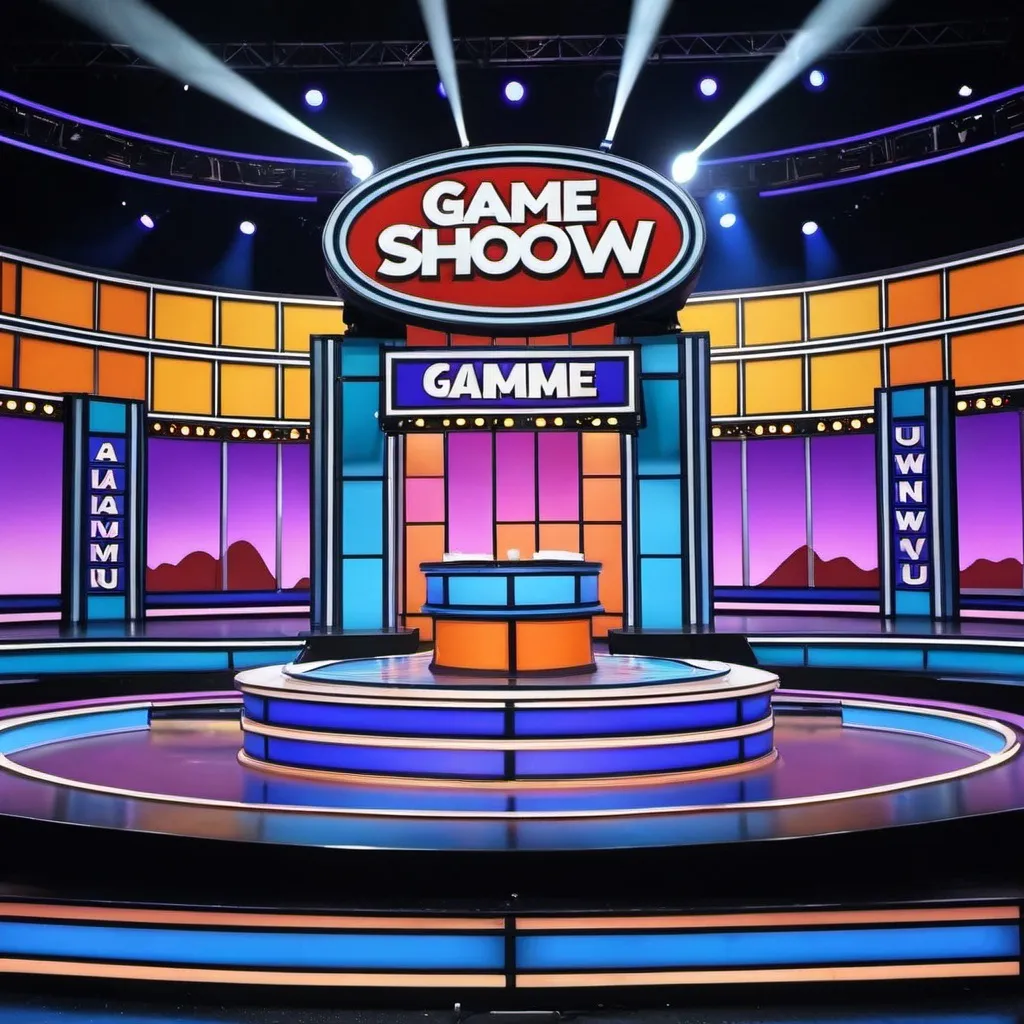 Prompt: game show set