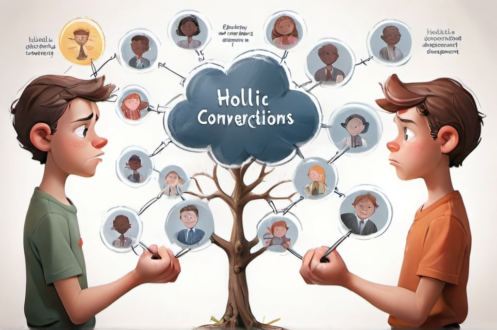 Prompt: Gather information on how thoughts, feelings, behaviors are interconnected and contribute to hollistic development. Create a poster that clearly illustrates these connections. Use visuals, diagrams, and text to convey your message.