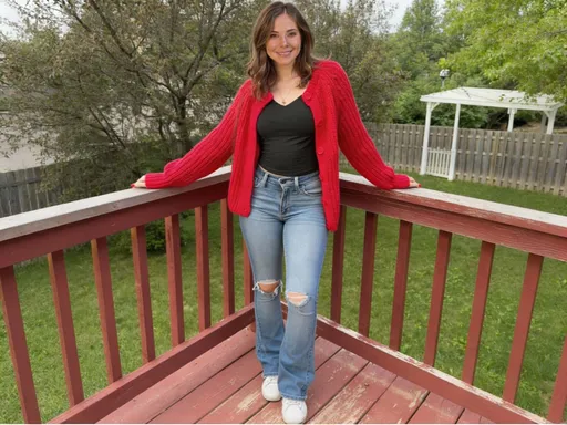 Prompt:  @URBY3CvHfal6an2PwAhz  Is posing in the same outfit and background as @image_RMPIfPak_1767098166961_1024 But keeping same facial features. Only one image of her in this 