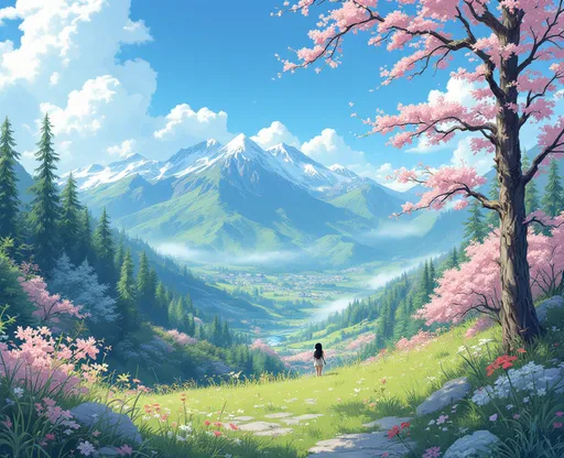Prompt: Get Ghibli style illustration