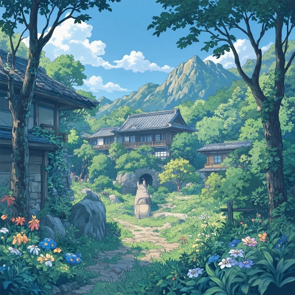 Prompt: Convert this image in Ghibli style 