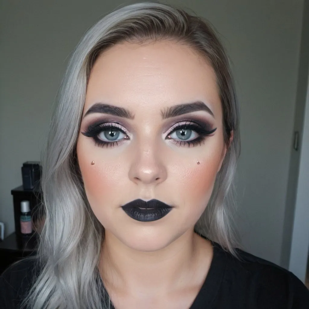 Prompt: My make up looks unique