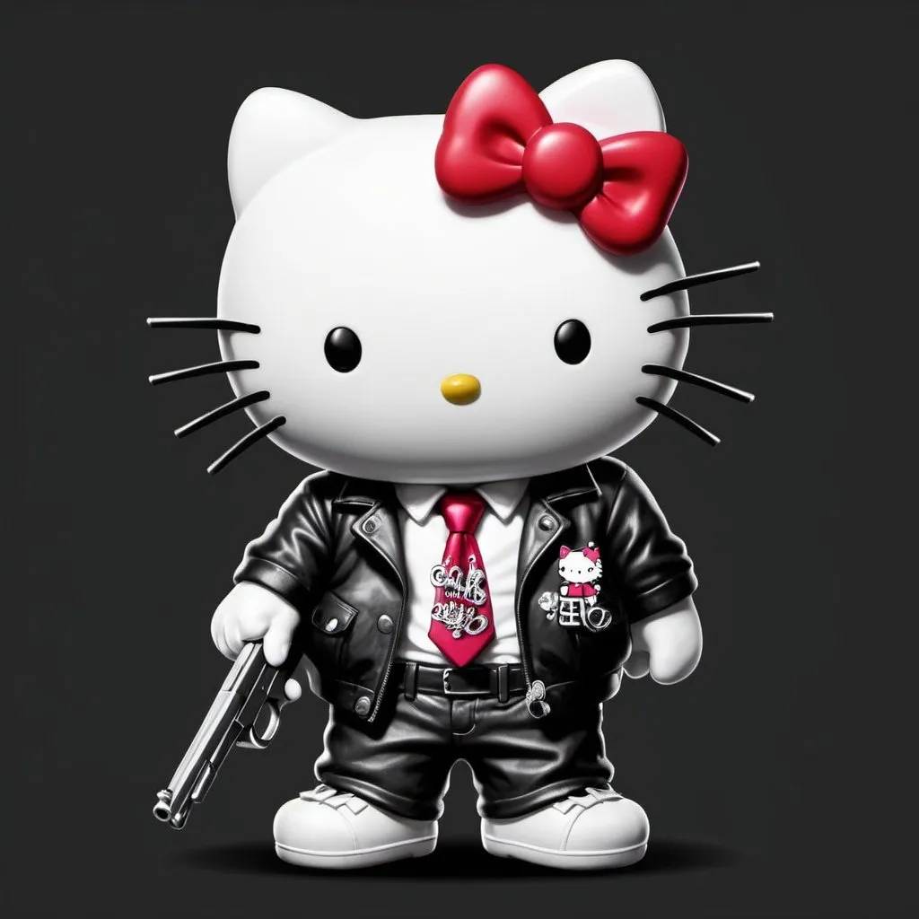 Prompt: Gangster hello kitty