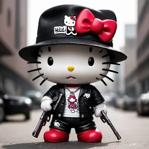 Prompt: Gangster hello kitty