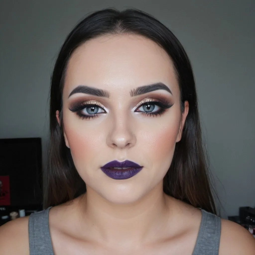 Prompt: My make up looks unique