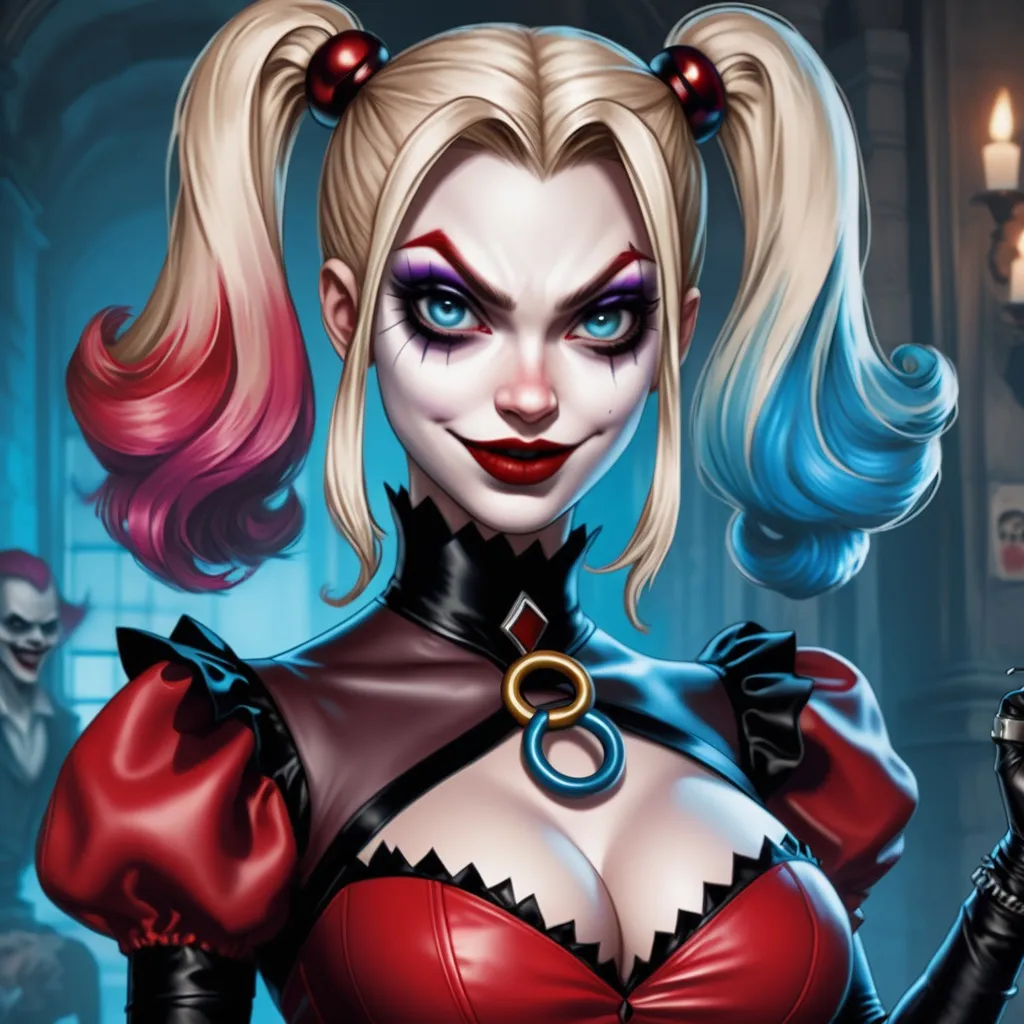 Hypnotic vampire bimbo Harley Quinn