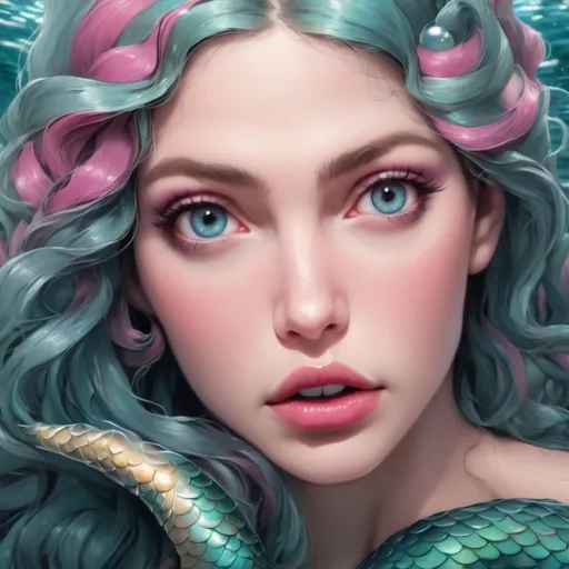 Prompt: Hypnotic mermaid 