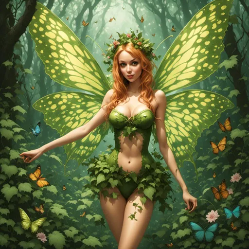 Prompt: <mymodel> forest fairy 