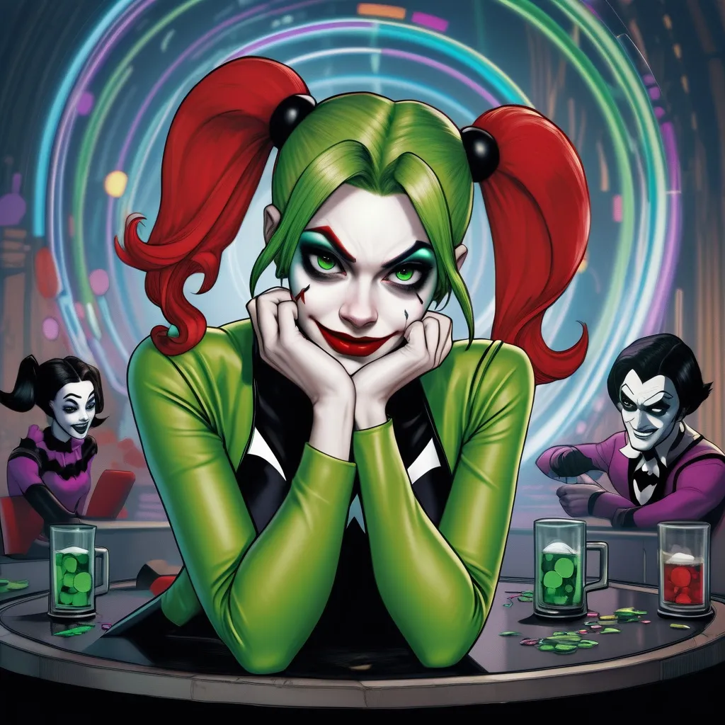 Harley Quinn hypnotized by shego