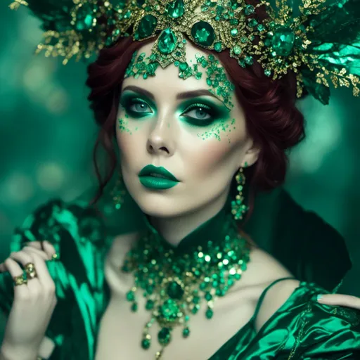 Prompt: <mymodel> emerald empress 
