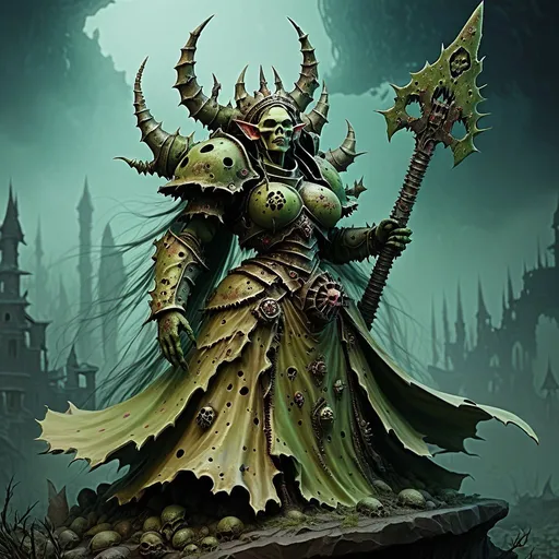 Prompt: Nurgle  princess  