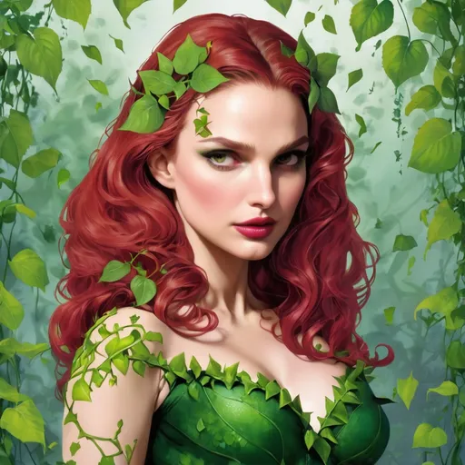 Prompt: Natalie Portman as poison ivy 