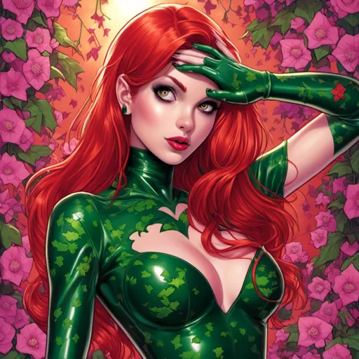 Prompt: <mymodel> poison ivy  latex 