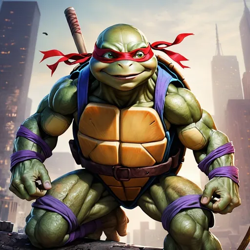 Prompt: Teenage mutant ninja turtle