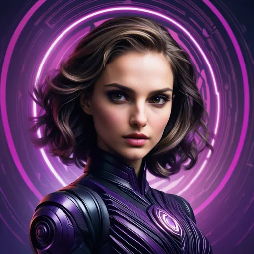 Prompt: Natalie Portman as Hypnotic   sombra  