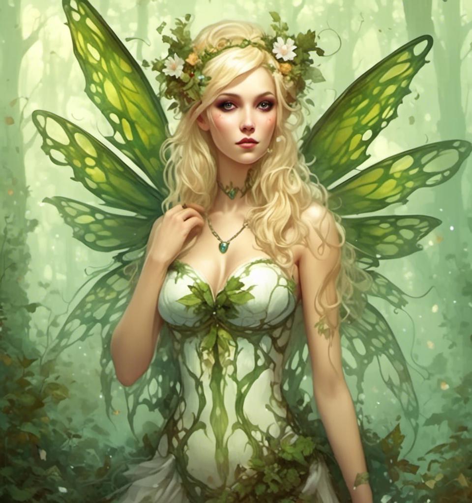 blonde forest fairy