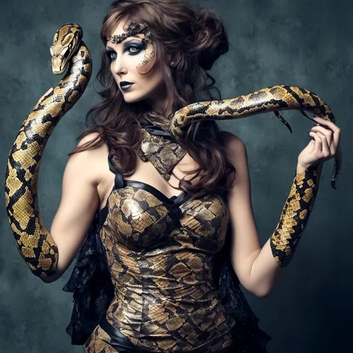 Prompt: Snake woman <mymodel>