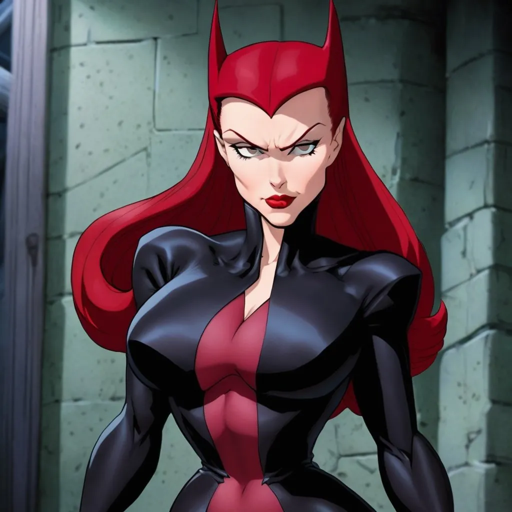 Prompt: Scarlett witch in batman animated 