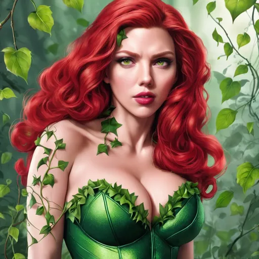 Prompt: Scarlet  Johansson as poison ivy 