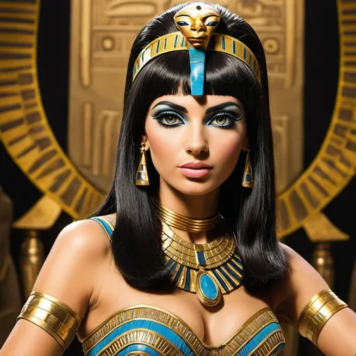 Prompt:    hypnotic bimbo   Egyptian  hypnotizing Cleopatra 