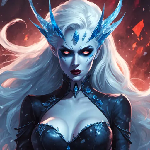 Prompt: <mymodel> evil dark killer frost 