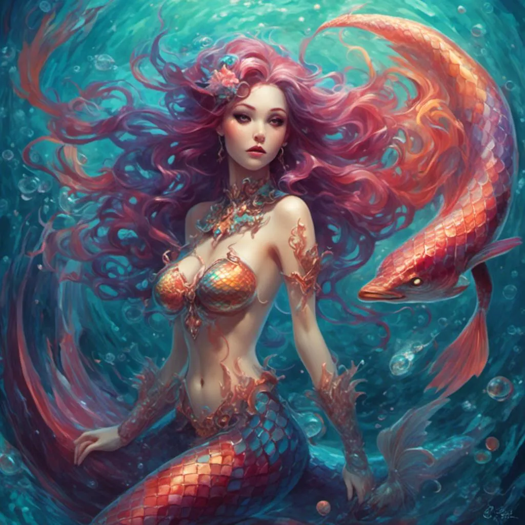 Prompt: <mymodel>  hypnotic mermaid 