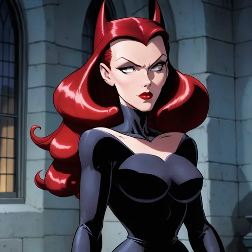 Prompt: Scarlett witch in batman animated 