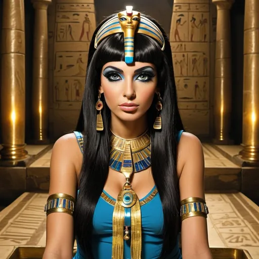 Prompt:    hypnotic bimbo   Egyptian  hypnotizing Cleopatra 