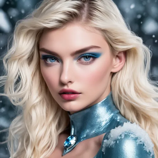 Prompt: Elsa hosk as killer frost 