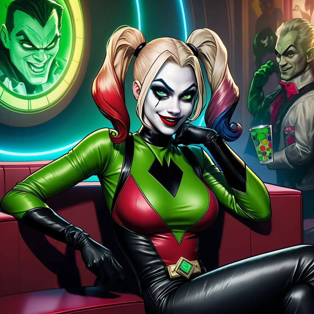 Harley Quinn hypnotized by shego