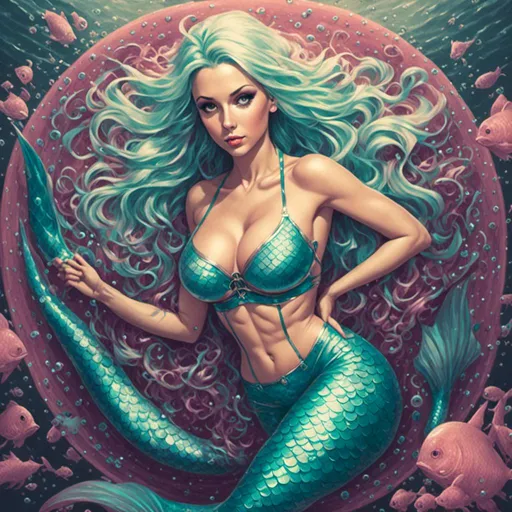 Prompt:  Hypnotic  bimbo Mermaid <mymodel>