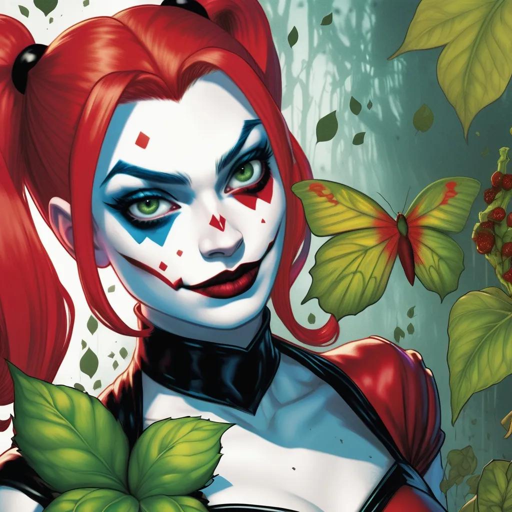 Poison ivy hypnotized by Harley Quinn