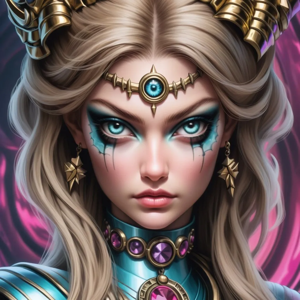 Hypnotic bimbo evil princess Gigi hadid close up po...