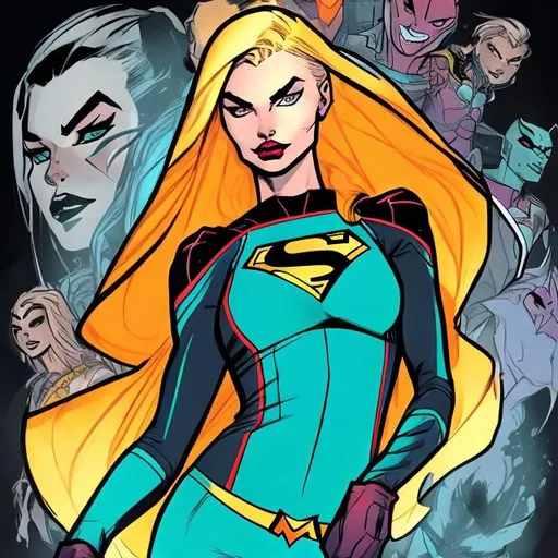 Prompt:  alana shishkova DC comics style  in colour 
