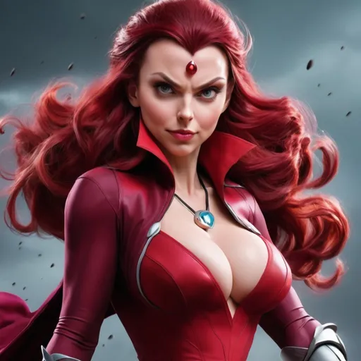 Prompt: Scarlett witch in thundercats 