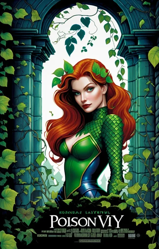 Prompt:  Poison ivy in labyrinth 