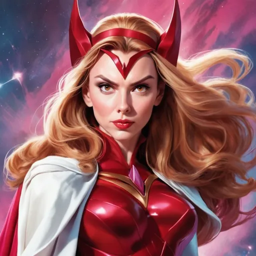 Prompt: Scarlett witch in She-Ra 