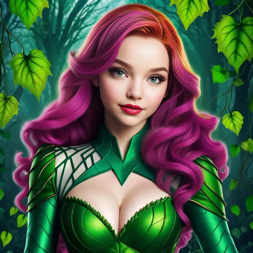 Prompt: Dove Cameron as poison ivy 