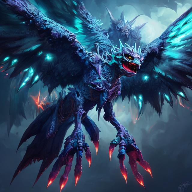 Digimon, digital painting, detailed wings, vibrant c... | OpenArt