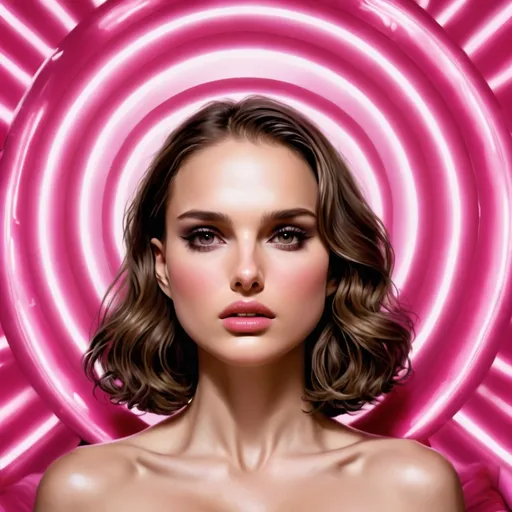 Prompt: Natalie Portman as Hypnotic bimbo 