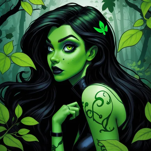 Shego hypnotized by poison ivy | OpenArt