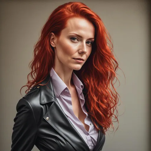Prompt: <mymodel>Attractive mature women with red hair