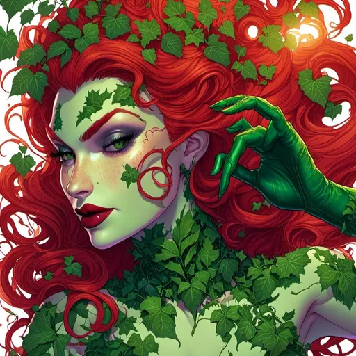 Prompt: <mymodel> dark evil poison ivy 