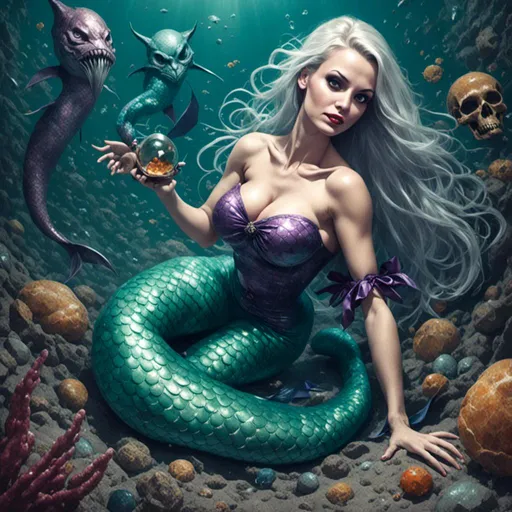 Prompt: Evil Mermaid <mymodel>