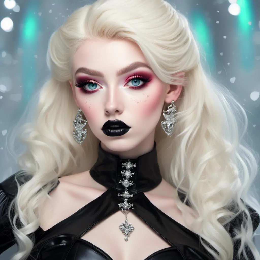 mymodel> platinum blonde goth