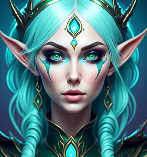 Prompt:  <mymodel> hypnotic elf   