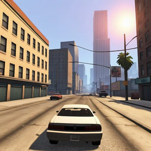 Prompt: game pictures similar gta in the city